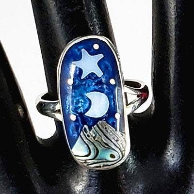 Costello International – wholesale Cocktail/Statement Ring – Celestial Scene Ringar3