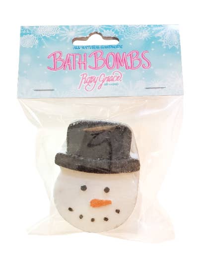 Snowman Bath Bomb, Holiday Kids, Christmas Bath Bomb for wholesale by Roxy Grace