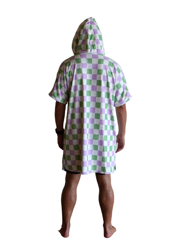 Boardsox - Wholesale Hoodie - Men's - The Alana Check- Boardsox Hooded Towel + Surf Poncho