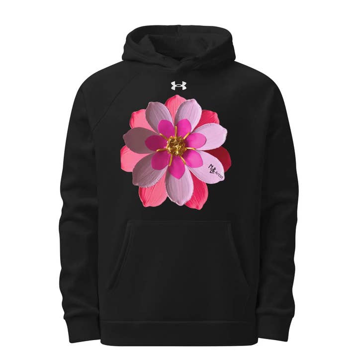 Under Armour® Men's Pink Flower Hoodie for wholesale by MLB Artist