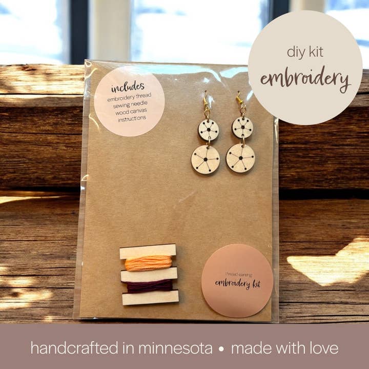 Rose Threads DIY Embroidery Kit for wholesale by Lizabell Studio