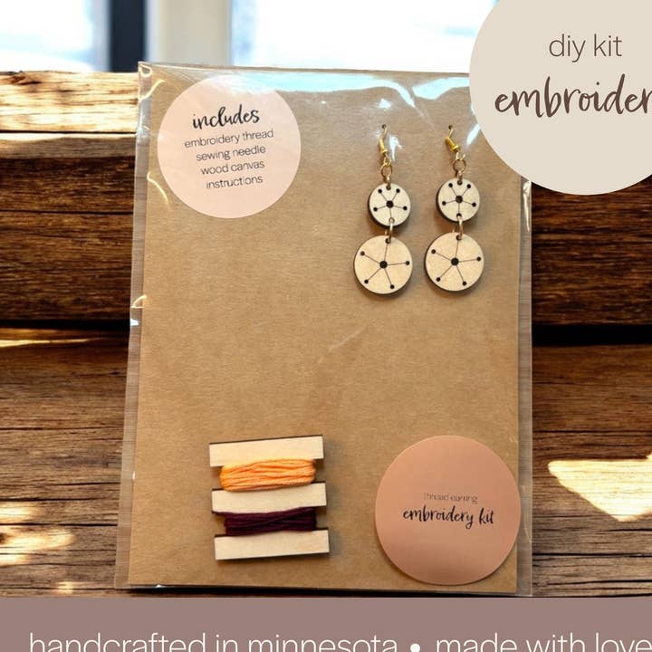 Rose Threads DIY Embroidery Kit for wholesale by Lizabell Studio