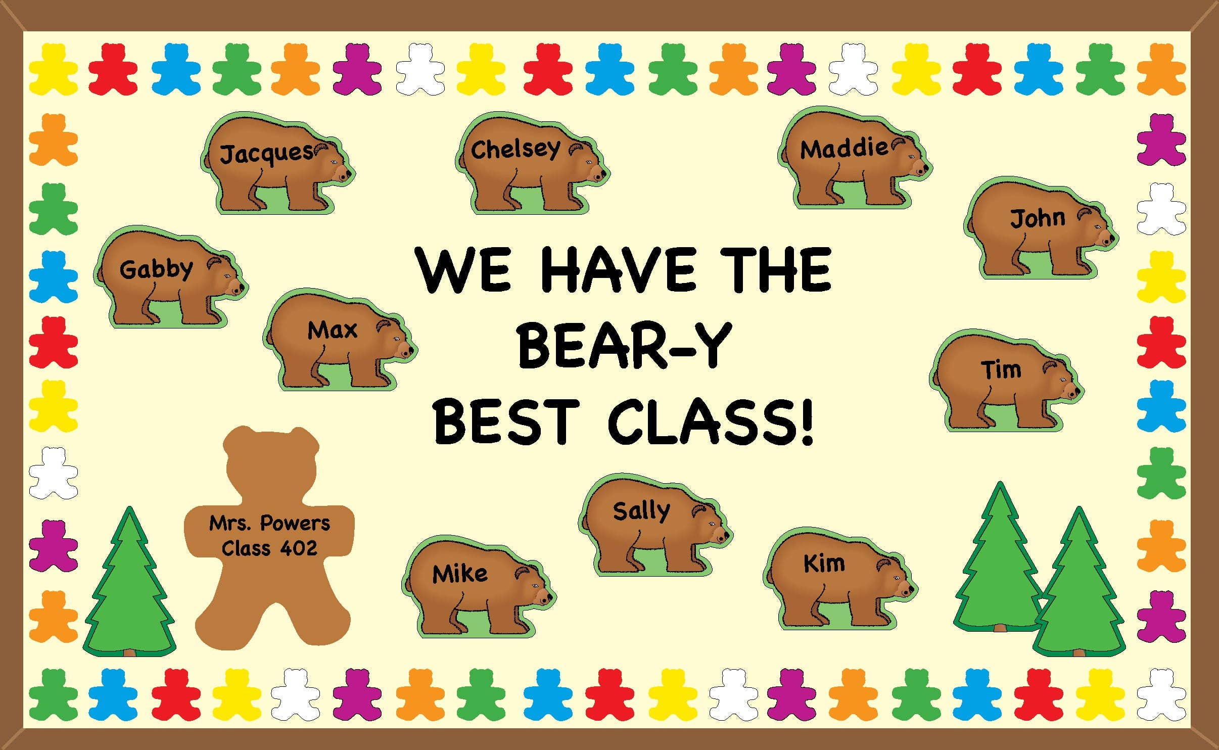 Creative Shapes Etc. - Wholesale Cutouts - Small Assorted Color Creative Foam Cut-Outs - Teddy Bear2