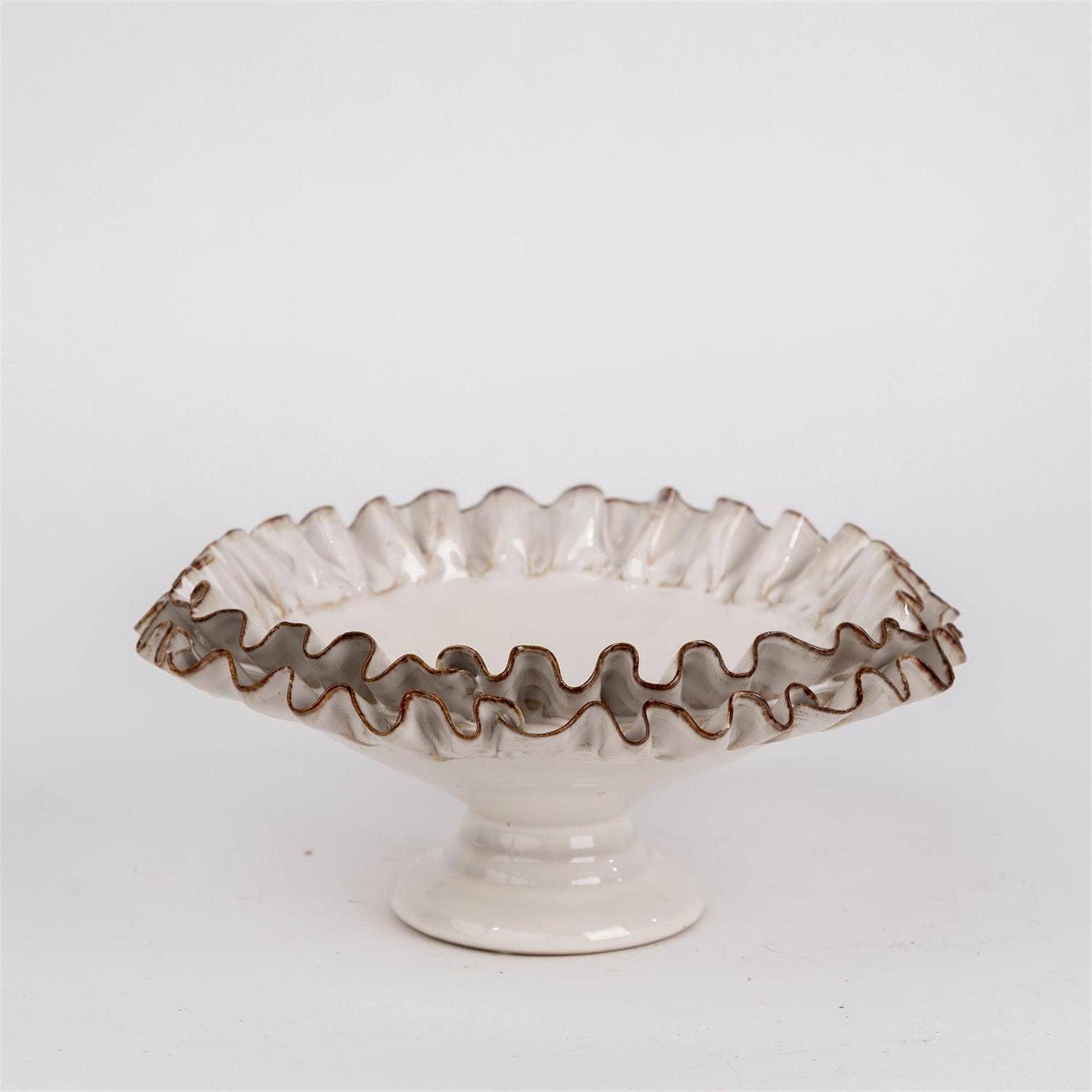 Audrey's Home & Gift - Vendita all'ingrosso Ciotole/Piatti decorativi - Composta con Volant Applicati a Mano (PC)1