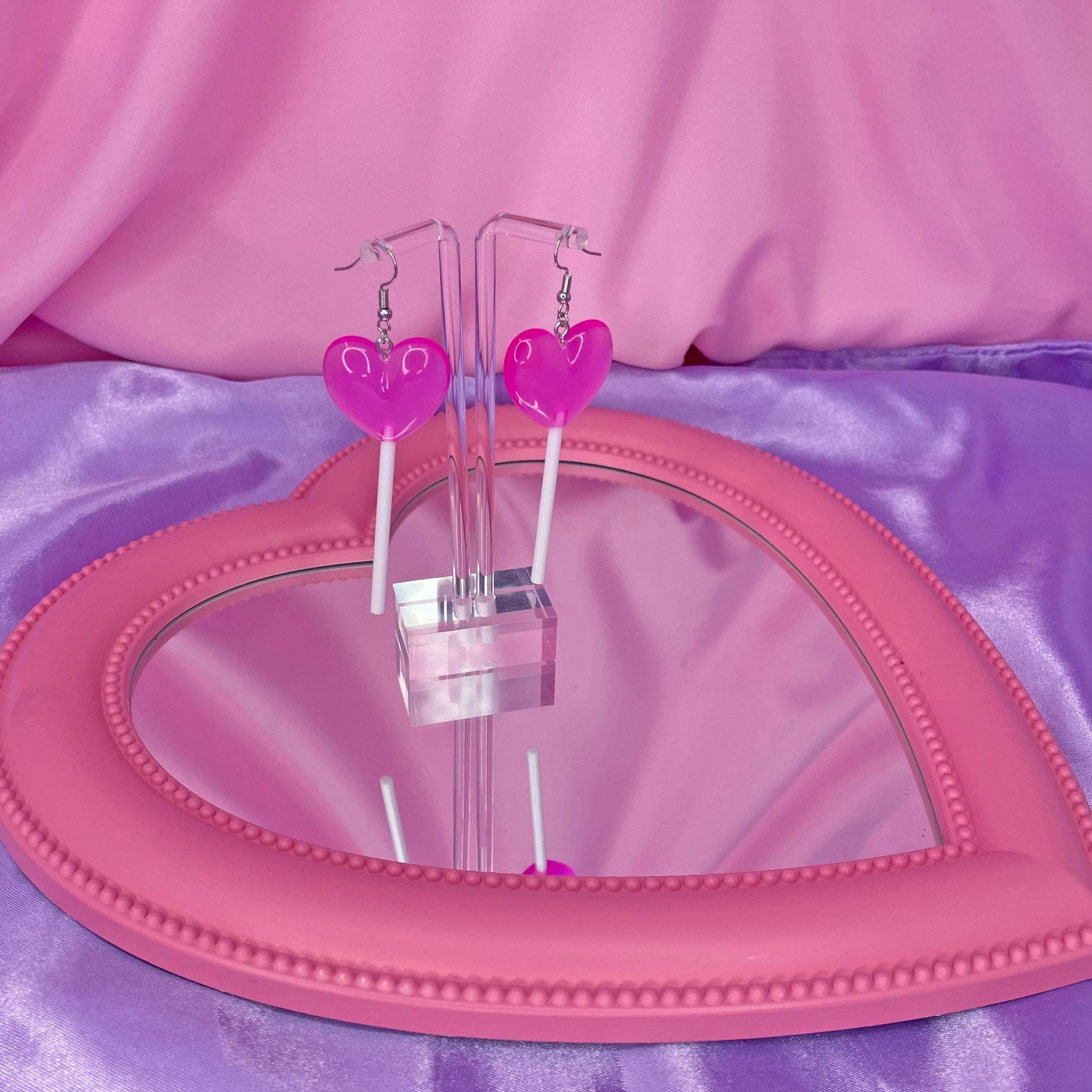 A Shop of Things - Wholesale Dangle Earrings - Heart Lolli Earrings1