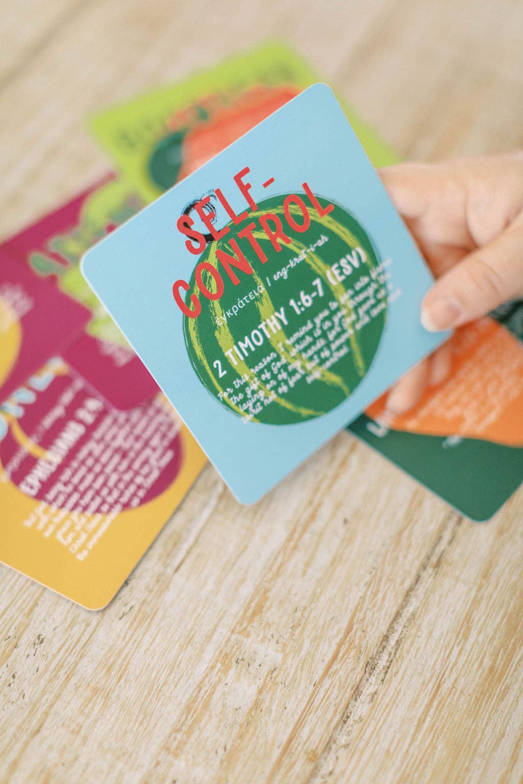 Tiny Theologians - Vendita all'ingrosso Carte didattiche - Bambini e neonati - Carte del Frutto dello Spirito per Bambini9