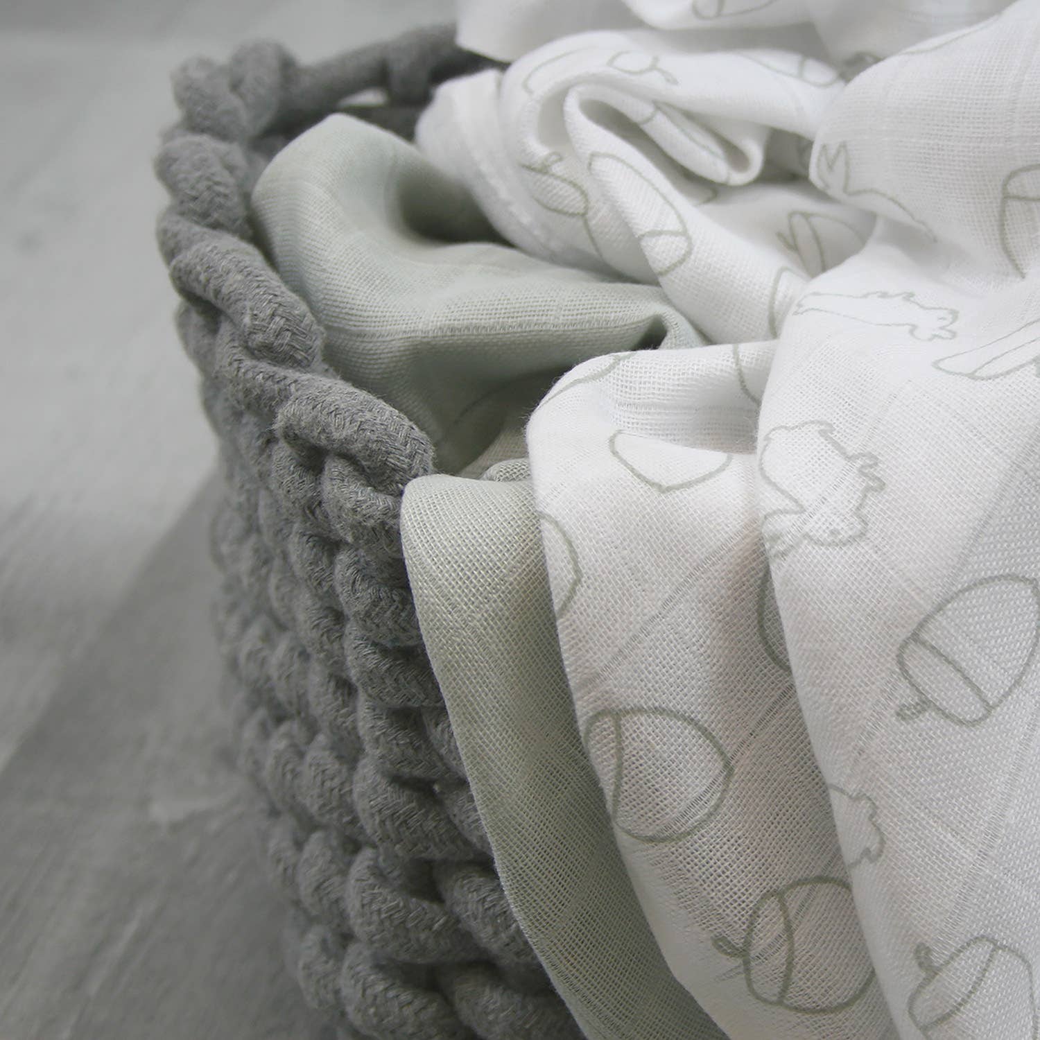 Muslinz - MerryGoRoundUK Ltd – wholesale Rapduk - Baby – MusLinz 12pk Bomull Muslin Kvadrater - Mönstrad4