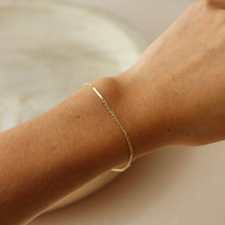 Token Jewelry - Wholesale Link & Chain Bracelet - Sailor Chain Bracelet in 14k Gold Fill or Sterling Silver 1