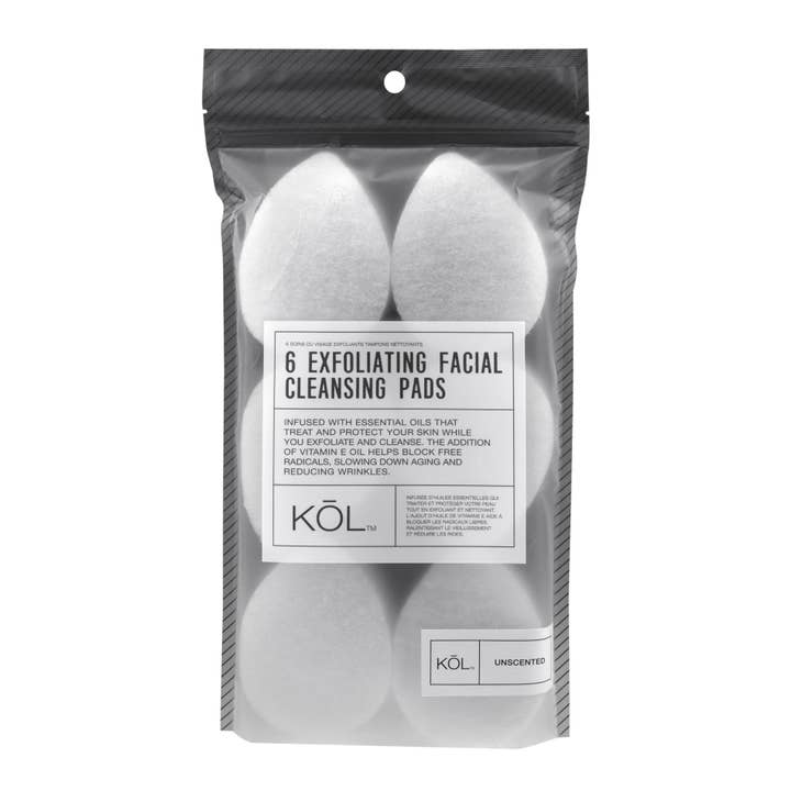 Donnamax Inc. - Wholesale Facial Cleanser - 6PK Unscented Essential Oil Infused Face Sponges KOL