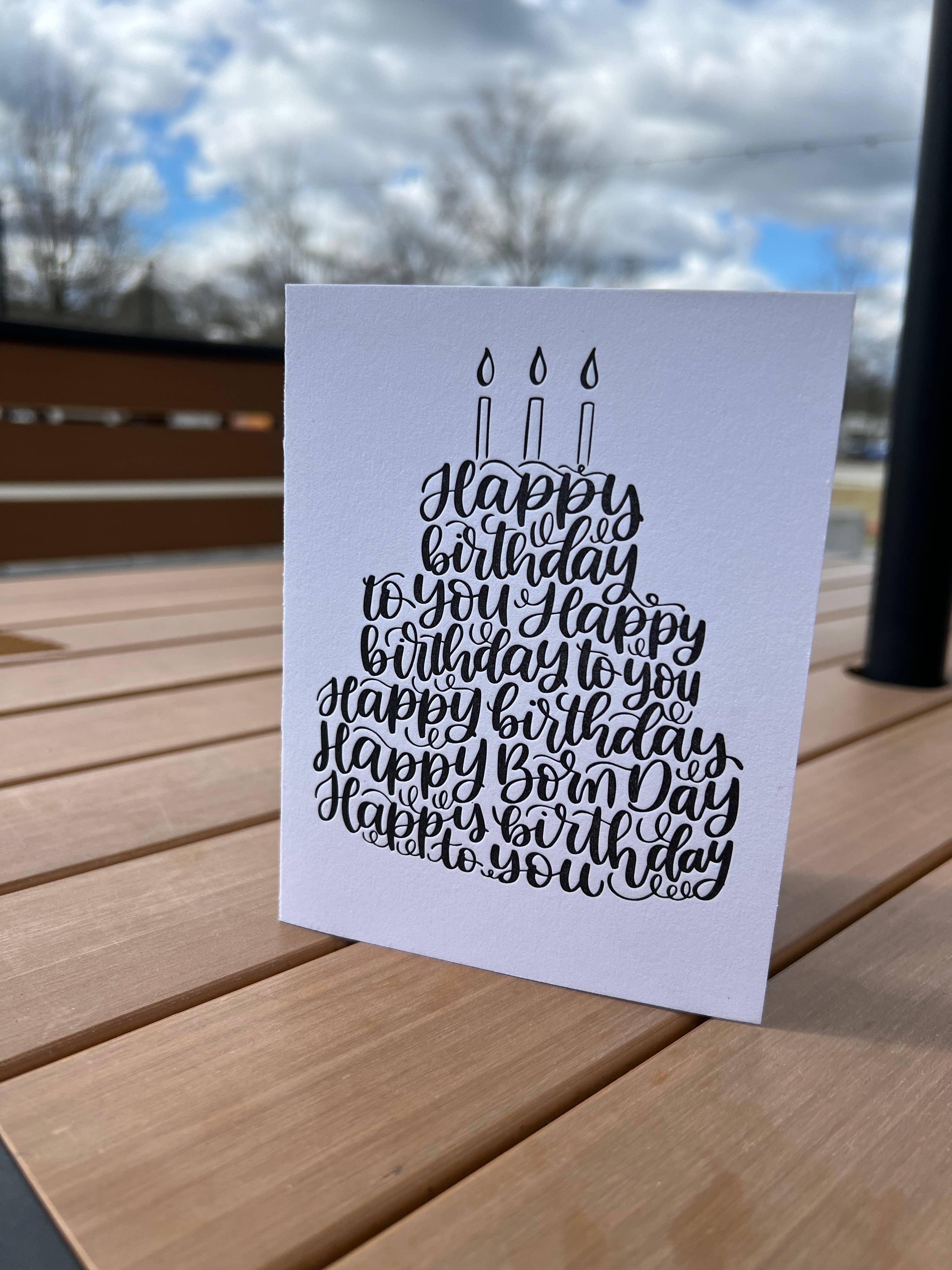 Junebug Ink - Wholesale Birthday Card - Happy Born Day0