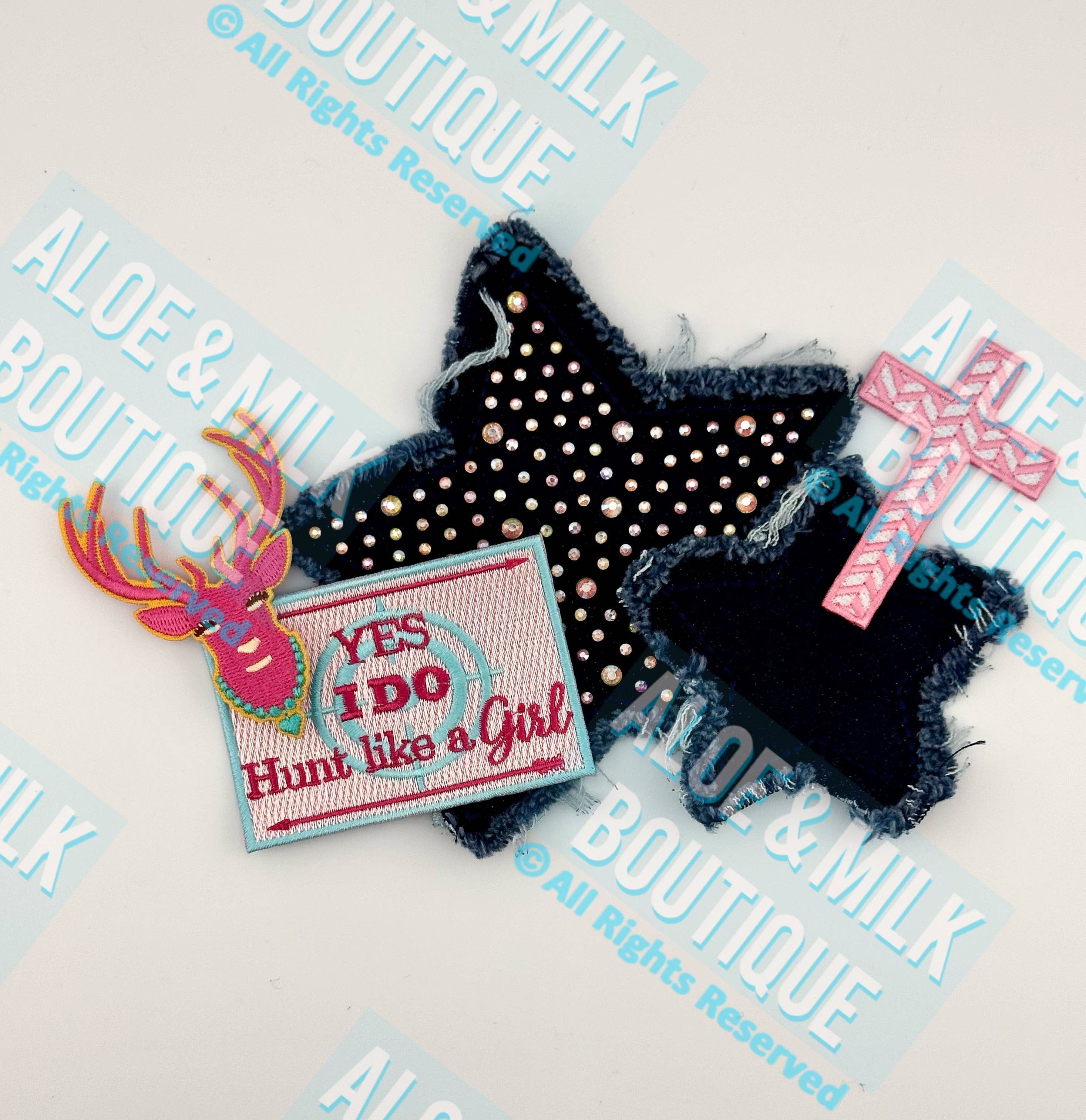 Aloe and Milk Boutique – Großhandel Aufnäher – Denim-Stern-Aufnäher, Stern-Aufnäher, Spieltag-Aufnäher5