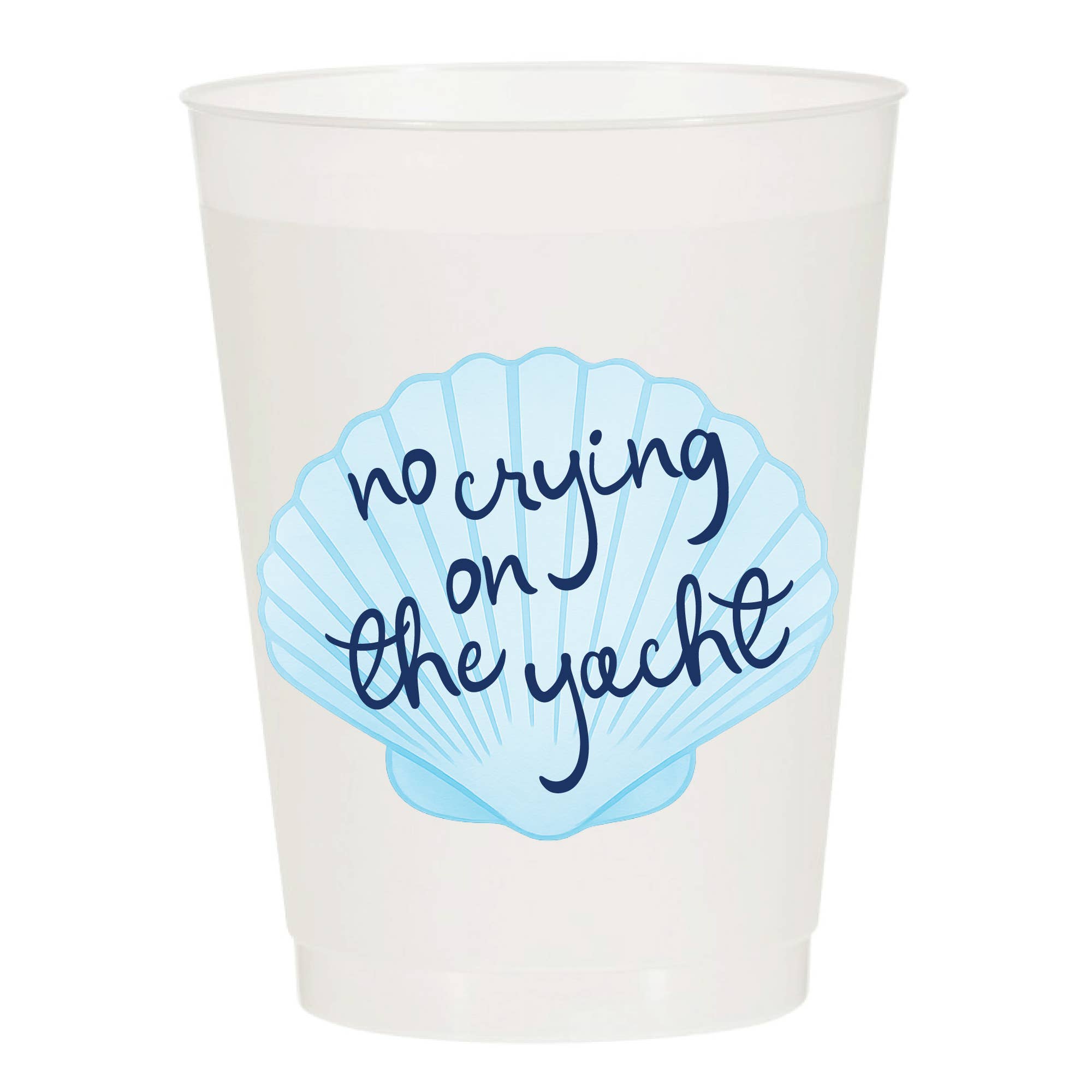 Sip Hip Hooray - Wholesale Disposable Cup - No Crying on The Yacht Frosted Cups - Summer 0