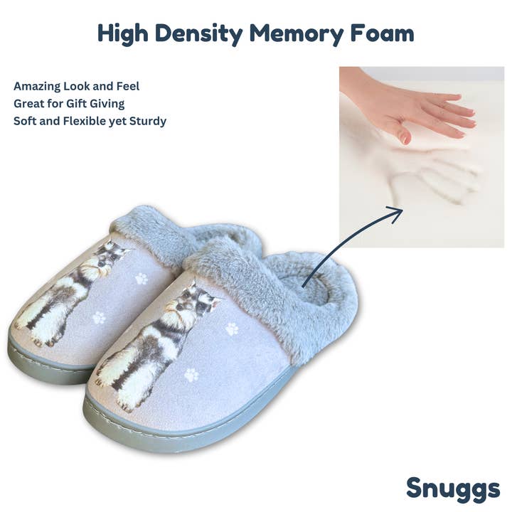 E&S Pets - Wholesale Slippers - Unisex - Schnauzer Snuggs Slipper - Comfy - Pet lovers