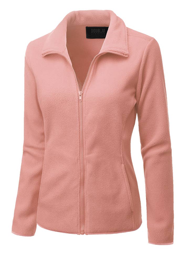 CWOJA693_Long Sleeve Full-Zip Thermal Basic Fleece Jacket for wholesale by NINEXIS