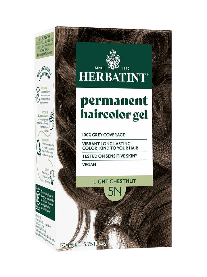 Herbatint Permanent Hair Color: 5N LIGHT CHESTNUT for wholesale by Herbatint