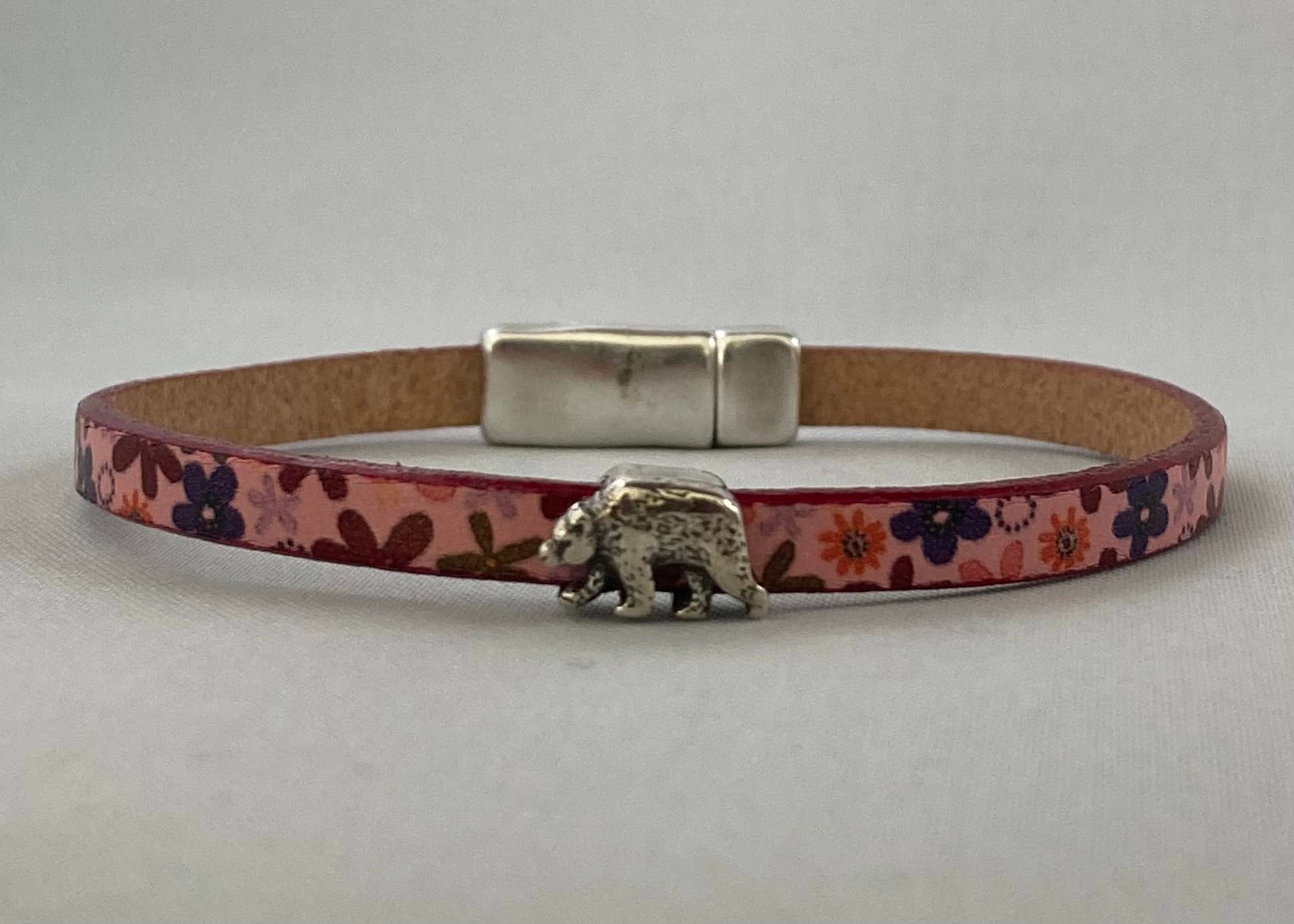 Rox-anne - Wholesale Bangle Bracelet - Lil Baby Bear Thin Leather Bracelet1