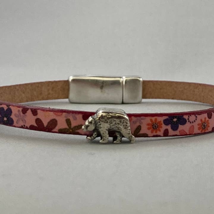 Rox-anne - Wholesale Bangle Bracelet - Lil Baby Bear Thin Leather Bracelet1