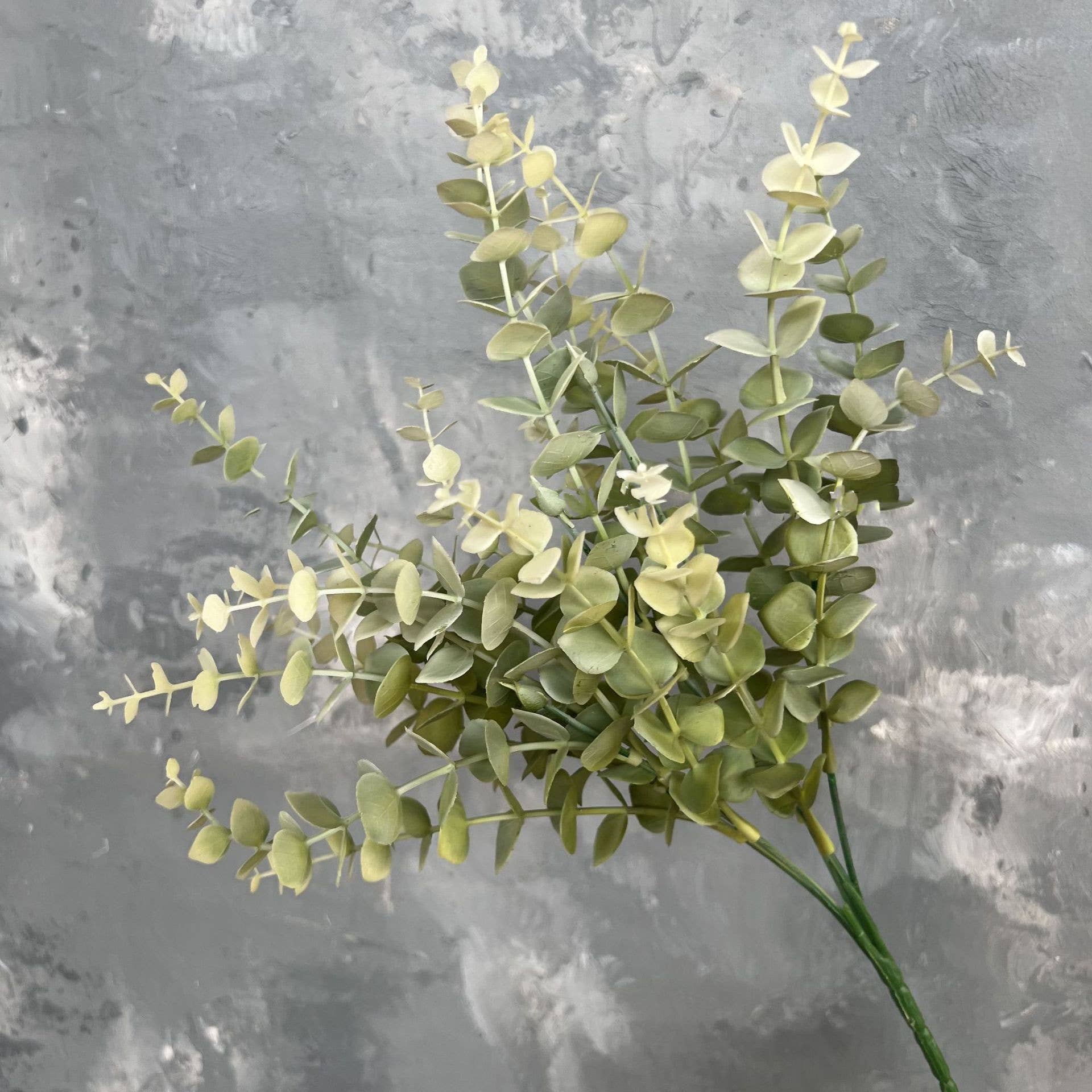 Sweet Home Deco - Wholesale Artificial Plant - 13''T Faux Eucalyptus Greenery Bunch, Autumn Orange Green2