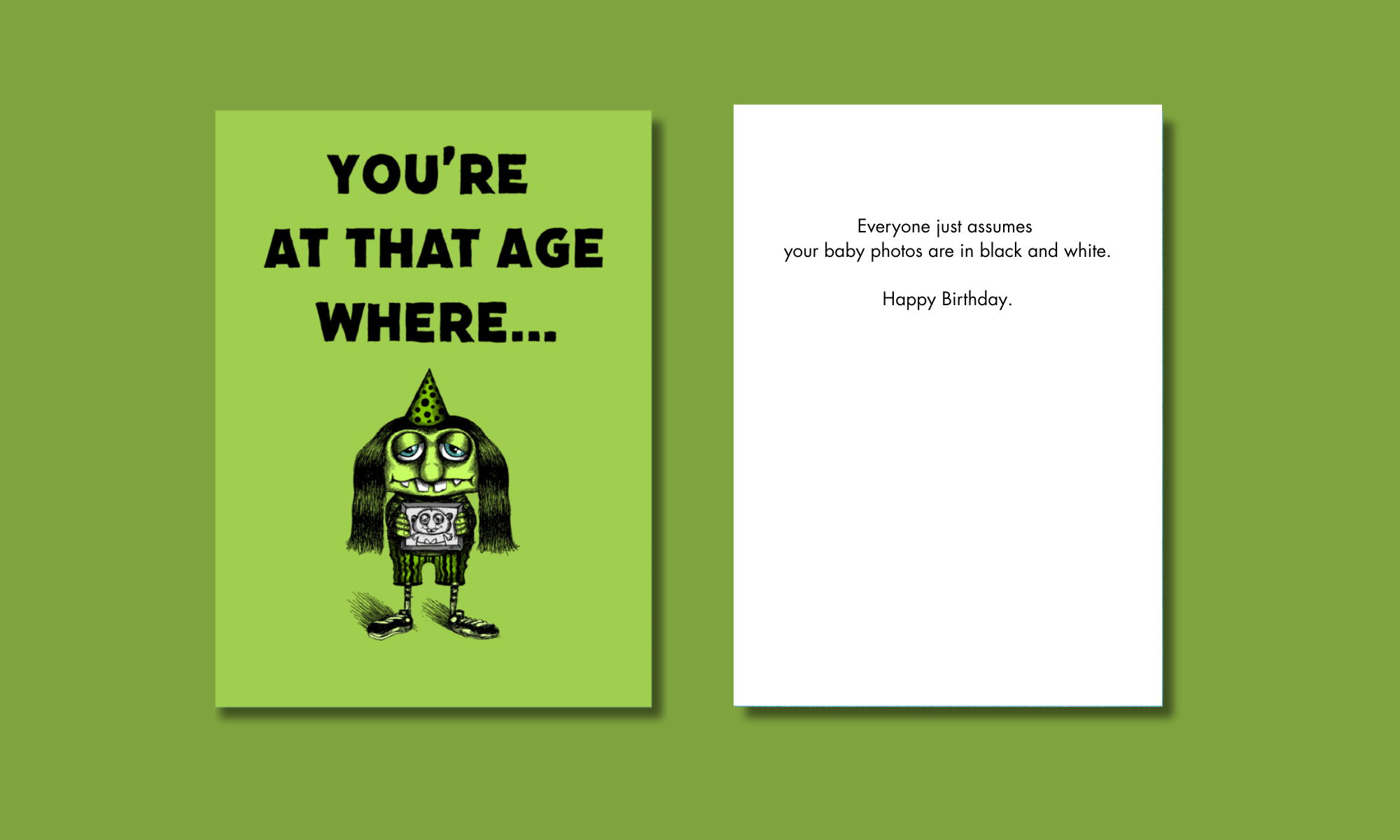 Bald Guy Greetings - Venta al por mayor Tarjetas de cumpleaños - #290 – Tarjeta de Cumpleaños Divertida – Estás en esa Edad1