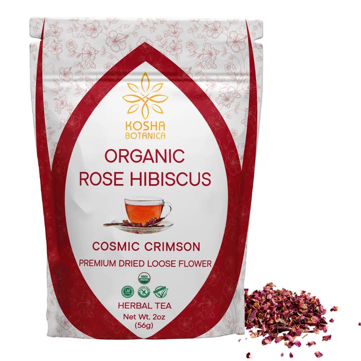 Organic Rose & Hibiscus for wholesale by Kosha Botanica