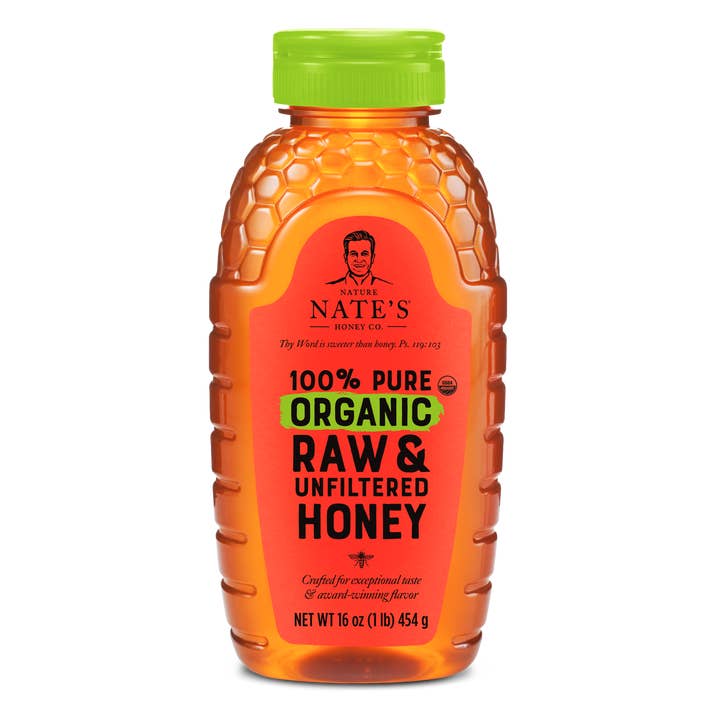 Nature Nate's Raw And Unfiltered Organic Honey for wholesale by Nature Nate's Honey Co.