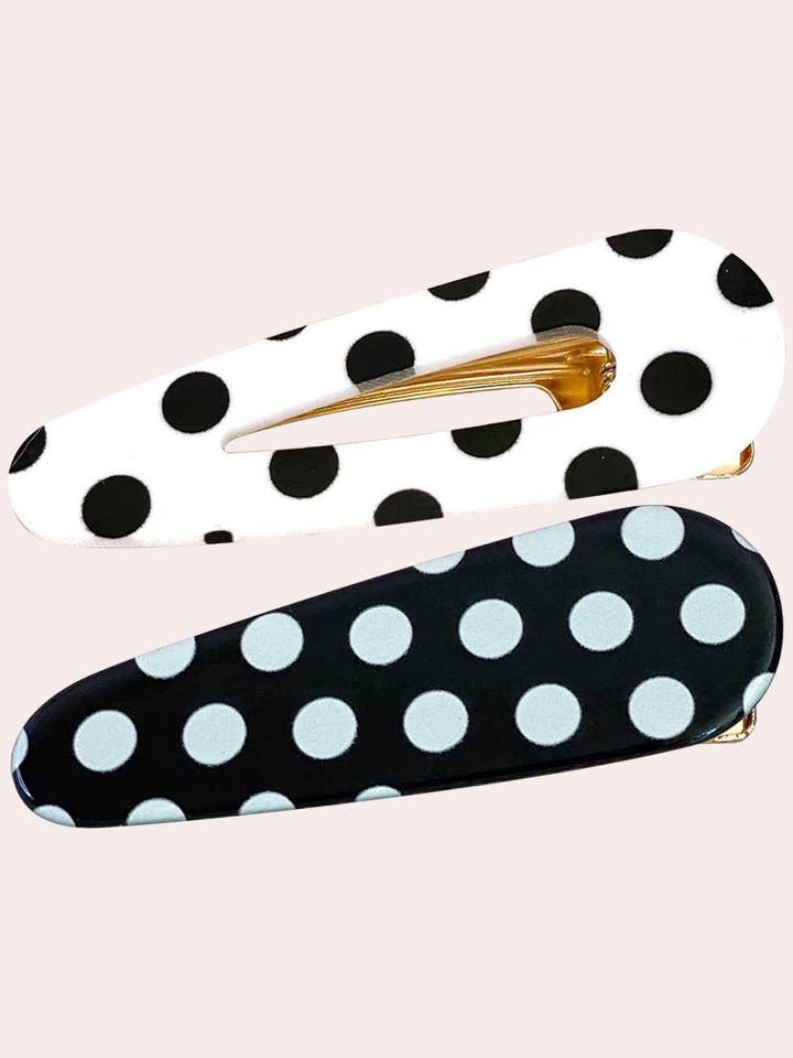 Polkadot Hair Clip Set for wholesale by Malionne