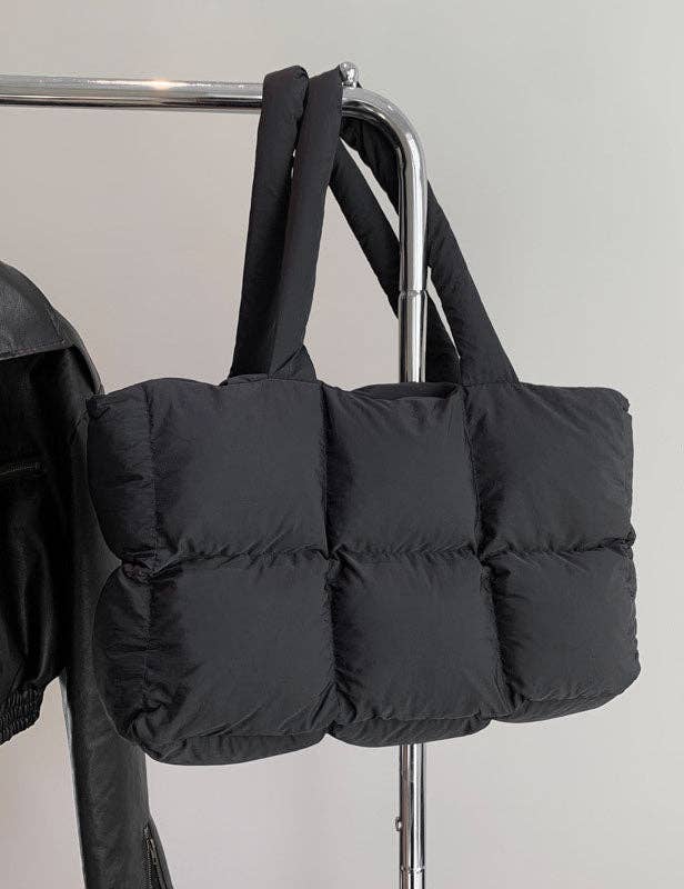 Sweetkama - Wholesale Tote Bag - Women's - Ladies Puff Solid Color Padded Cloud Tote Bag SKAB413422