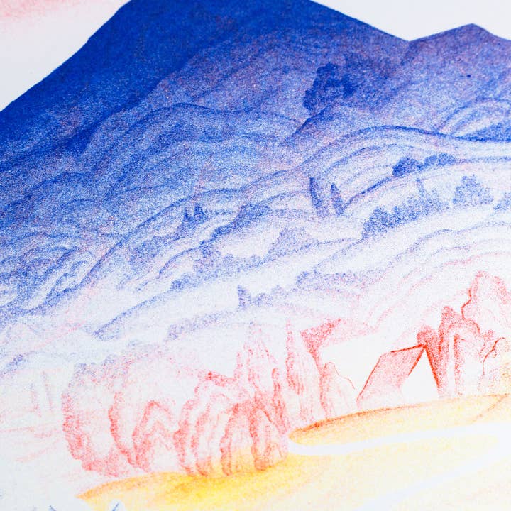 KIBLIND Atelier - Wholesale Poster - A3 Poster - Montagne Sainte-Victoire - Mayumi Otero7