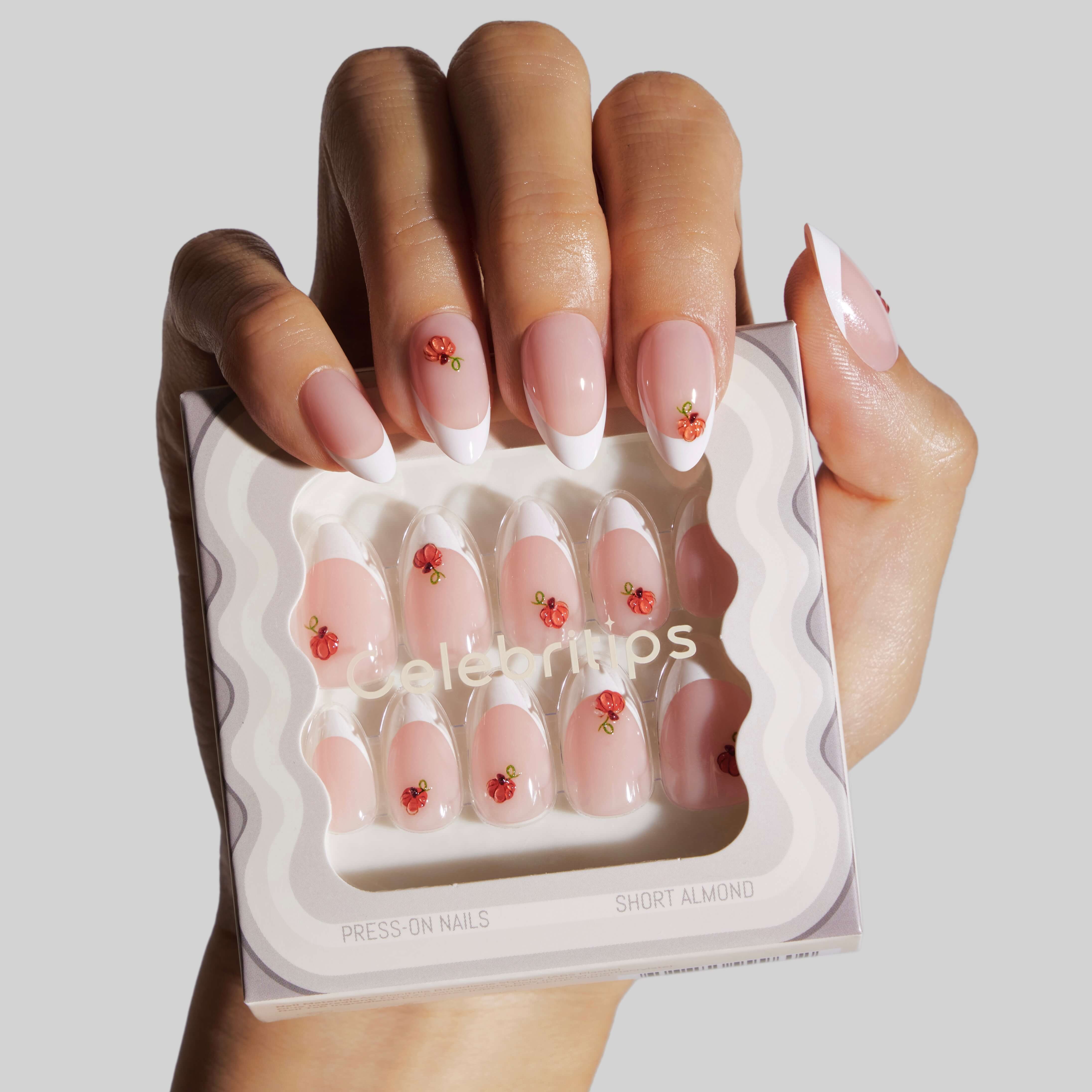 Celebritips – wholesale Press-on/fake nails – 3D Sugar Pumpkin2