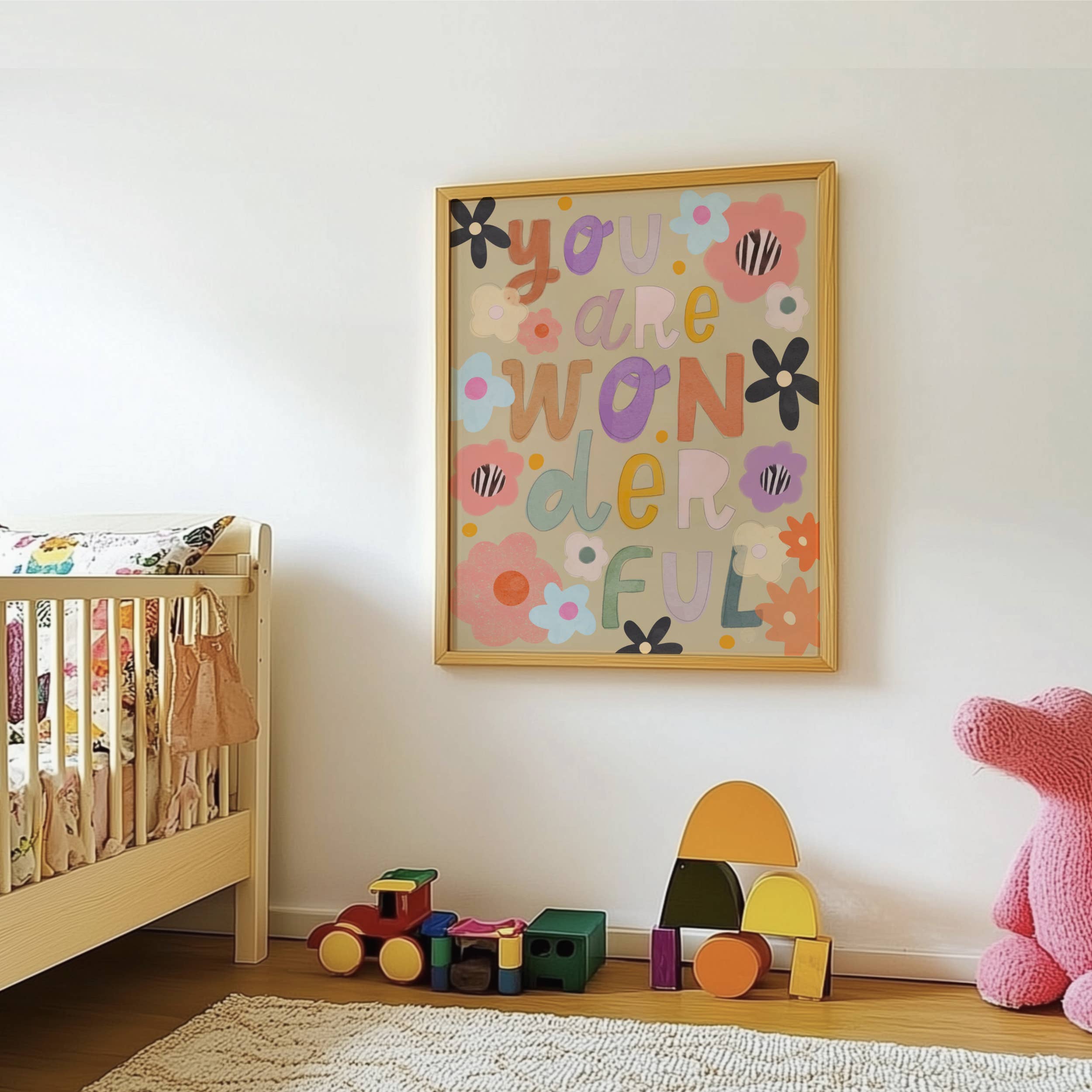 Lara and Kin – wholesale Poster – Kids & Baby – you are wonderful flower poster, kids wall art, poster print3