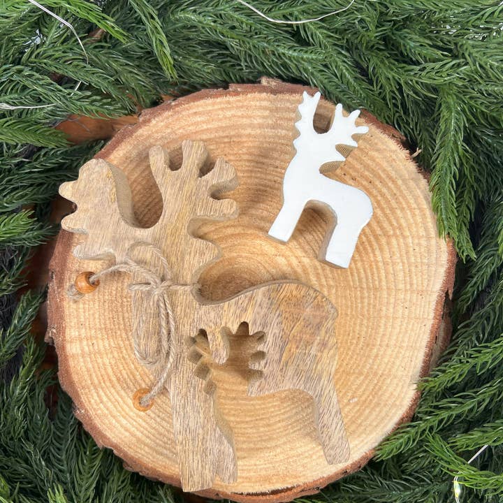 Your Heart's Content - Wholesale Decorative Tabletop Object - GIFT with PURCHASE Wooden Enamel Puzzle Holiday Decor