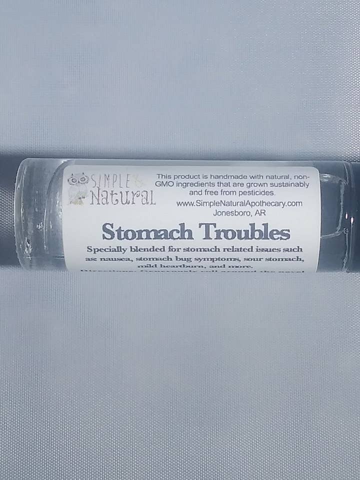 Stomach Troubles - Essential Oil Roll On for wholesale by Simple Natural Apothecary