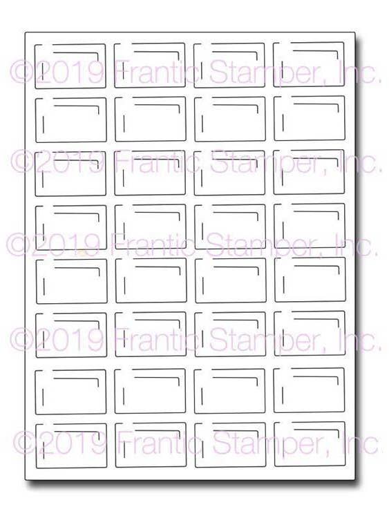 Frantic Stamper Precision Die - Chocolate Bar Card Panel for wholesale by Ecstasy Crafts Distributing
