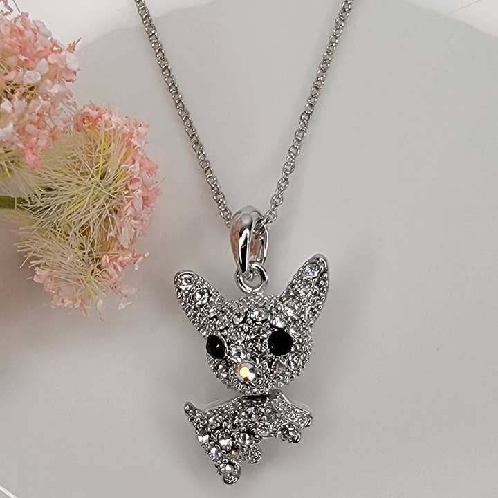 CHIHUAHUA PENDANT NECKLACE. for wholesale by BETTYOH INC