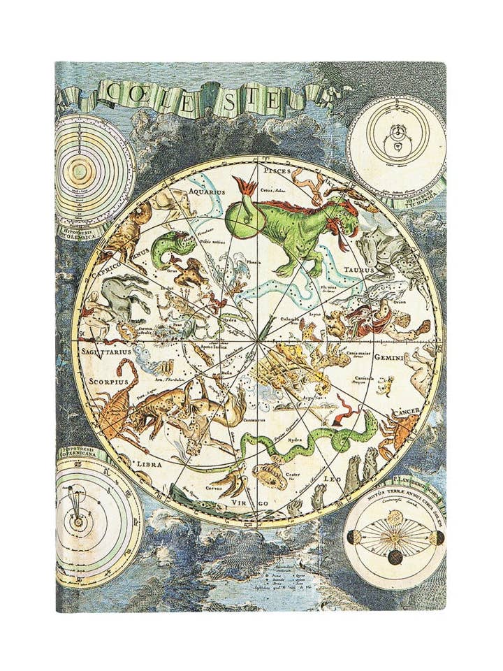 Paperblanks Celestial Planisphere Midi Lined Softcover for wholesale by Chronicle Books