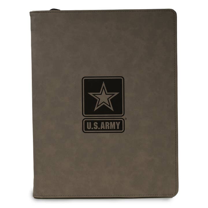 BeyBerk International - Wholesale Folders - US ARMY Logo Grey PADFOLIO
