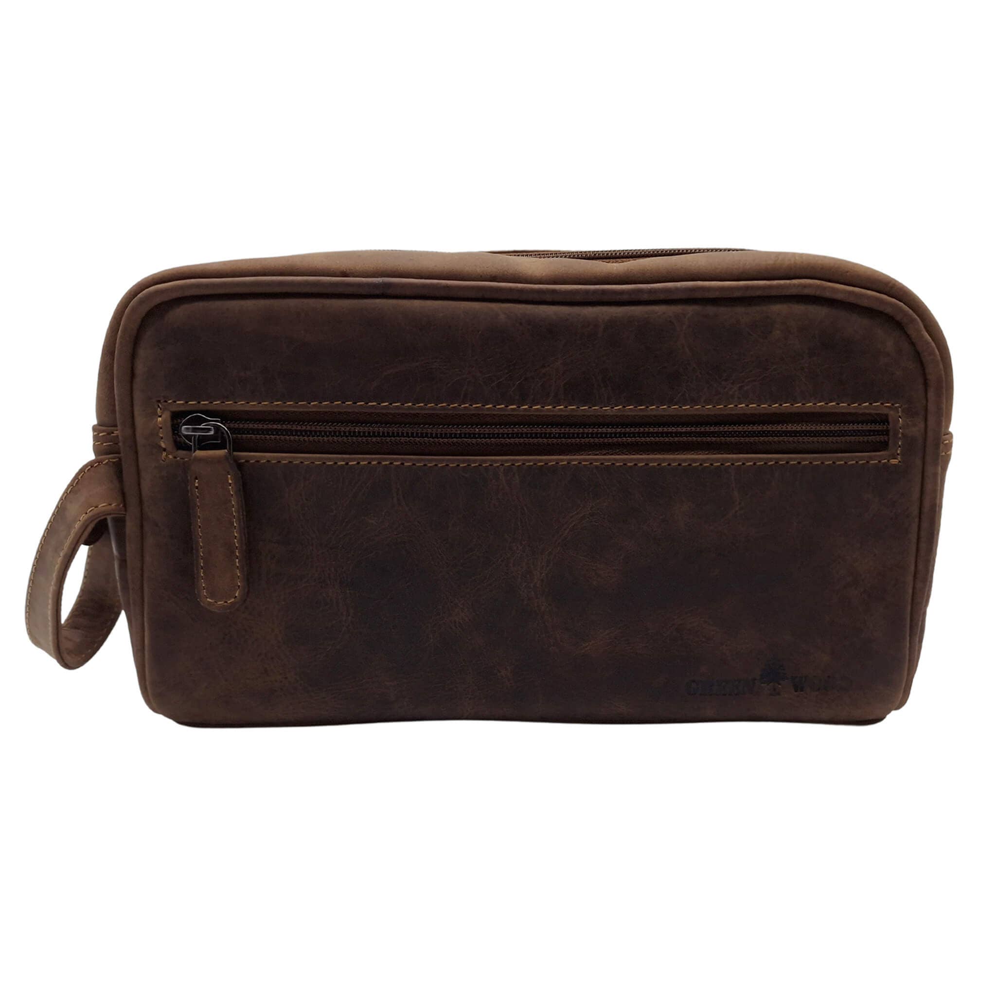 Greenwood - Wholesale Toiletry Bag - Unisex - Amari leather toiletry bag, men's toiletry bag, women with compartments6