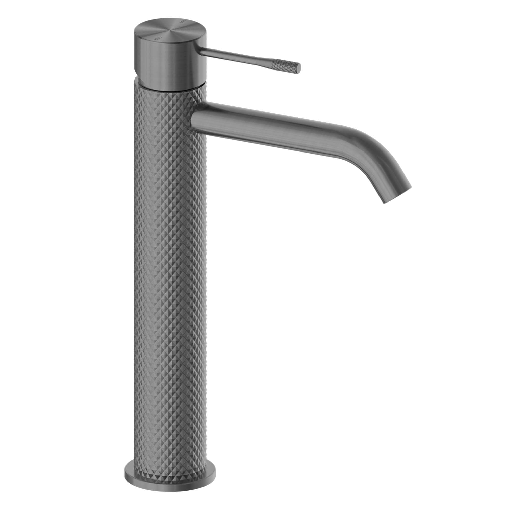 Stilform Handels GmbH - Venta al por mayor Conjunto de accesorios de baño - Grifo de lavabo Stilform serie Iconic versión alta en color gunmetal7