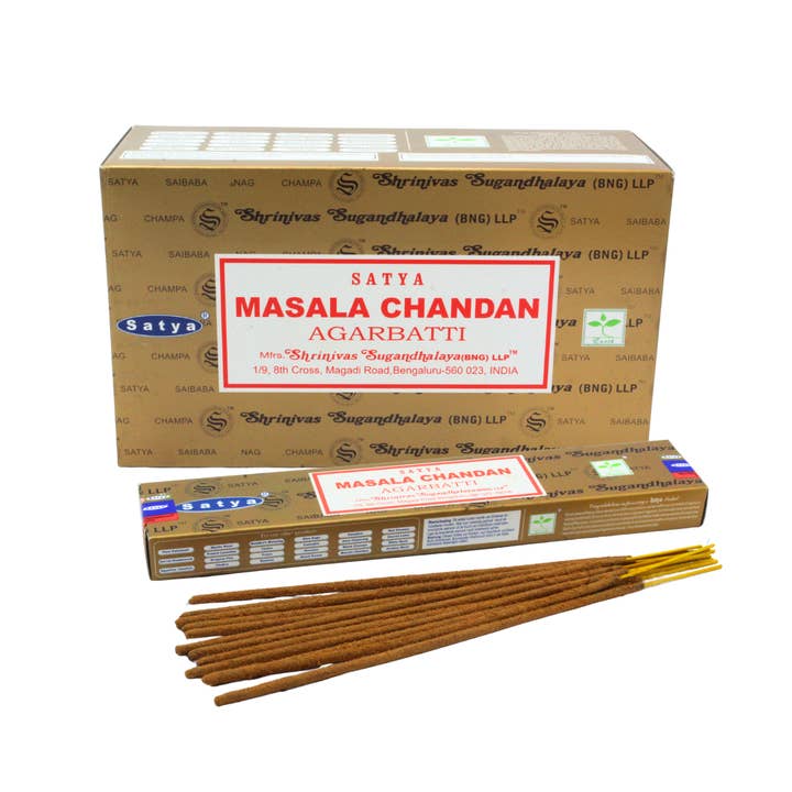Satya Masala Chandan Incense 15 grams for wholesale by Eastern Trading