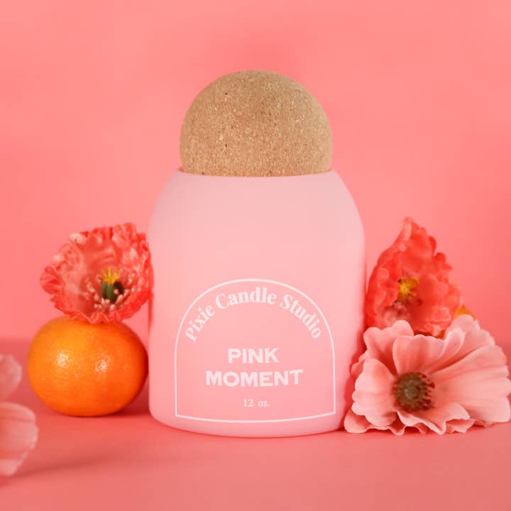 Pixie Candle Studio - Wholesale Jar/Filled Candle - Floral candle-Pink Moment