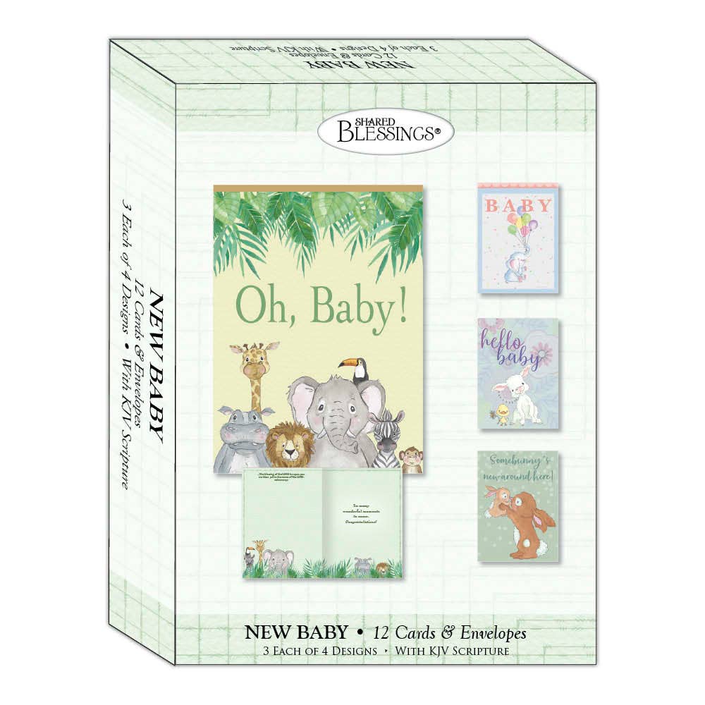 Crown Point Graphics - Wholesale Baby Card - New Baby - Hello Baby! Boxed New Baby Cards1