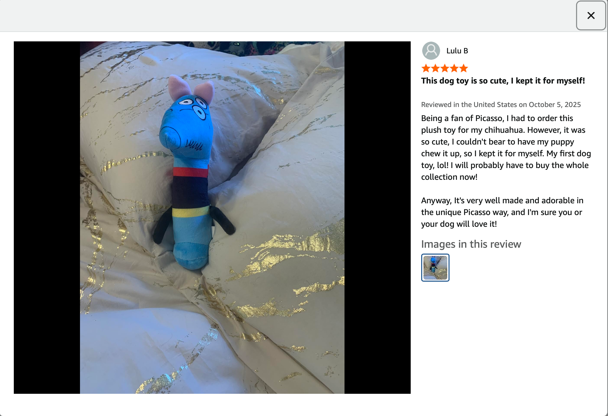 Pawcasso - Vendita all'ingrosso Peluche - Cani - Sognatore 3D4