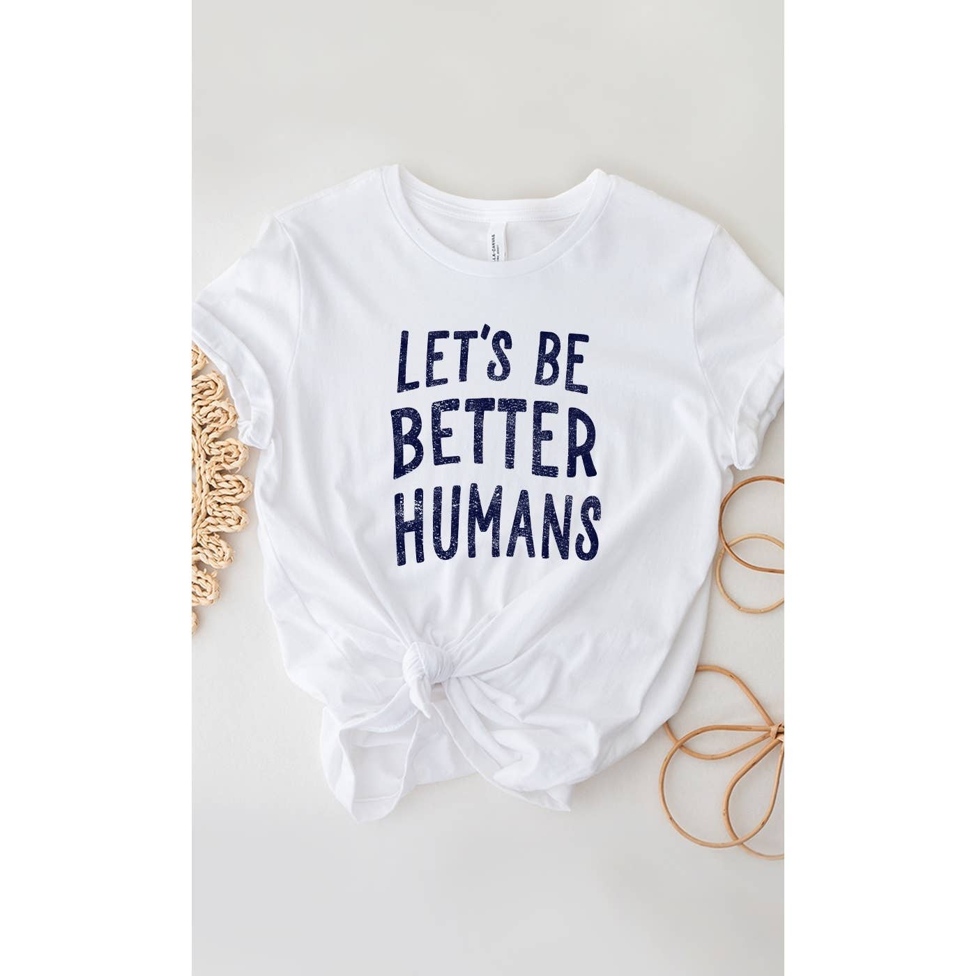 Kissed Apparel – wholesale Screen printed t-shirt – Women′s – Lets Be Better Humans Graphic Tee5