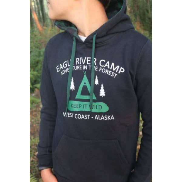 Cotton Socks - Wholesale Hoodie - Kids - CS.52 Boys' Sweater 100% Cotton With Hood Plaid With Fleece0