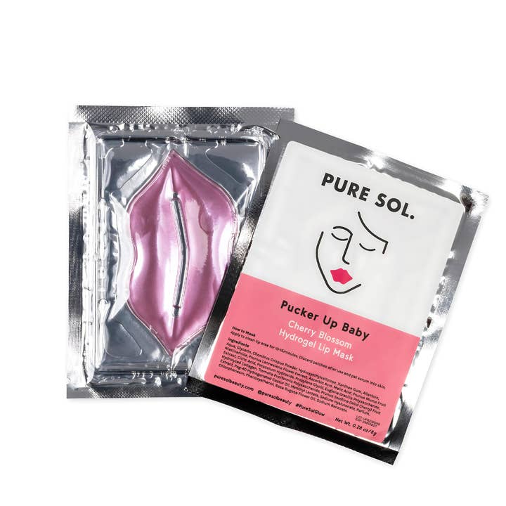 Pucker Up Baby Hydrogel Lip Mask - Single Sachet for wholesale by PURE SOL.