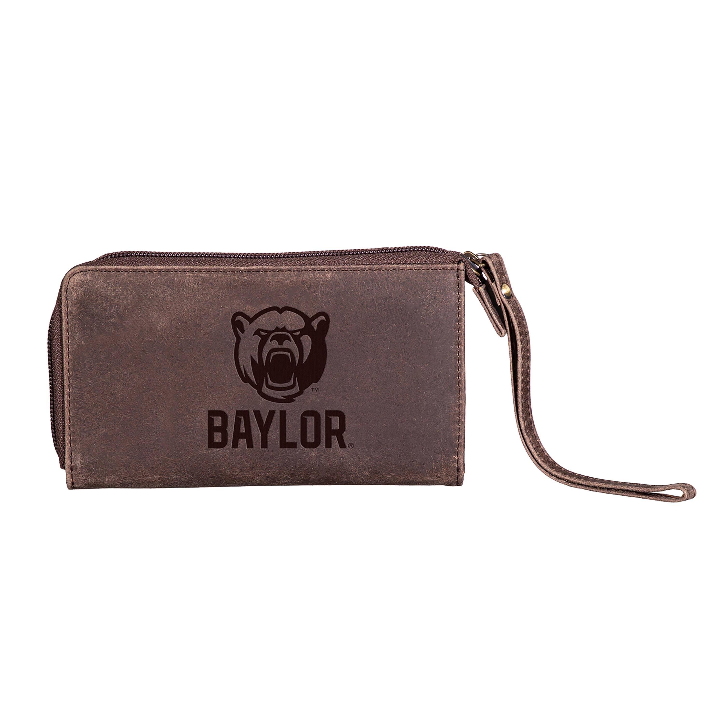 Evergreen Enterprises - Wholesale Wristlet - Wristlet Wallet, Brown, Baylor University0