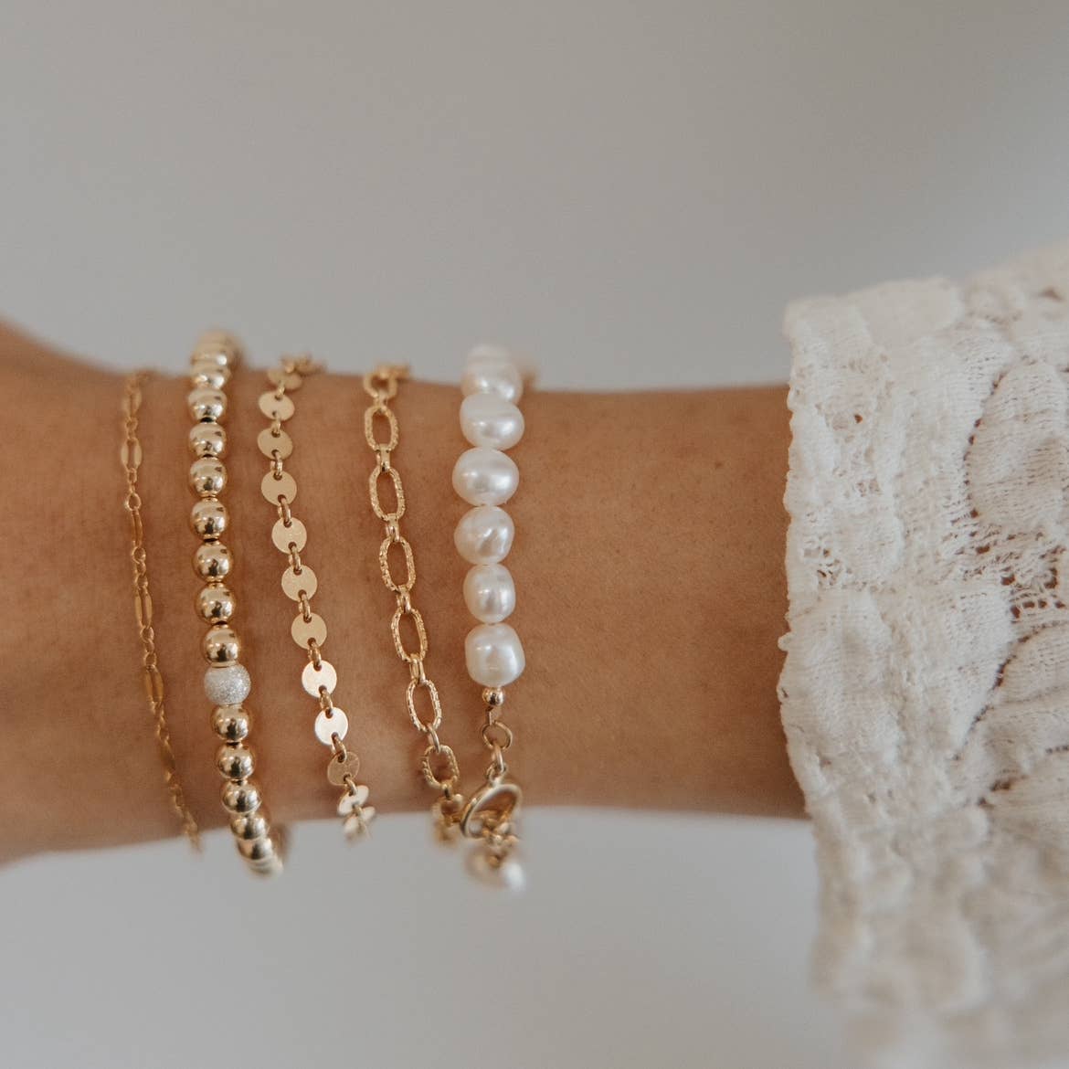 True by Kristy Jewelry - Vente Bracelet de perles - Bracelet en perles remplies d'or Old City1