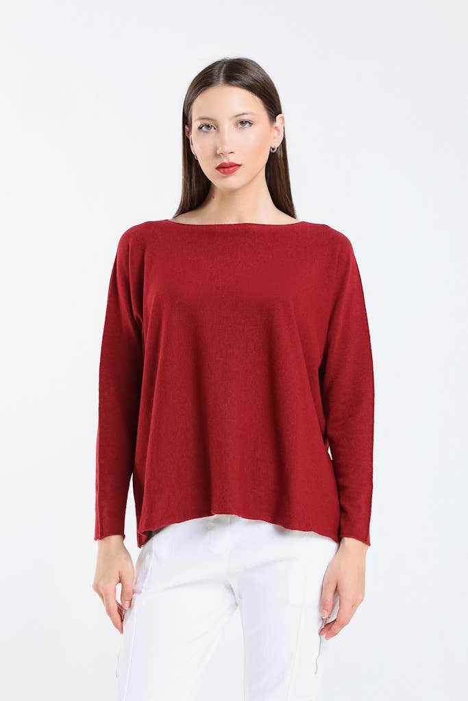 TINA Stephens Italy/Tees By Tina - Wholesale Knit Sweater - Women's - Laurin Seriously Soft Jewel Neck Sweater (BLS425)16