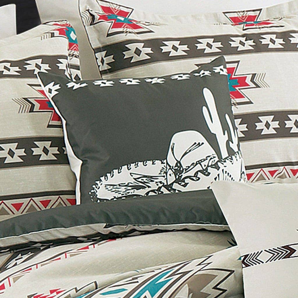 Linen Mart - Vendita all'ingrosso Set di lenzuola - Piumino Aztec Southwestern Sedona Desert - Set da 6 pezzi7