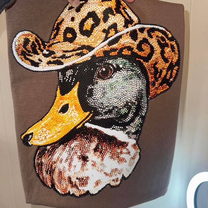 Faux Rhinestone Cowgirl Duck for wholesale by Feathered Tracks Co.